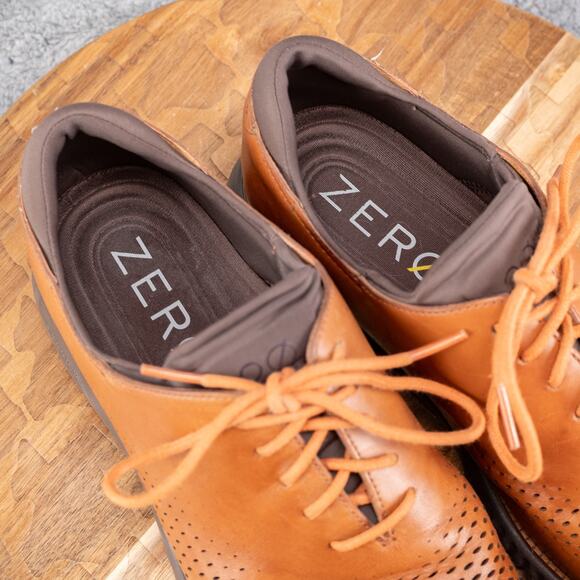 Cole Haan 2.ZeroGrand Laser Wingtip Oxford Brown Leather Shoe C25351 Mens Sz 11M - Picture 6 of 7